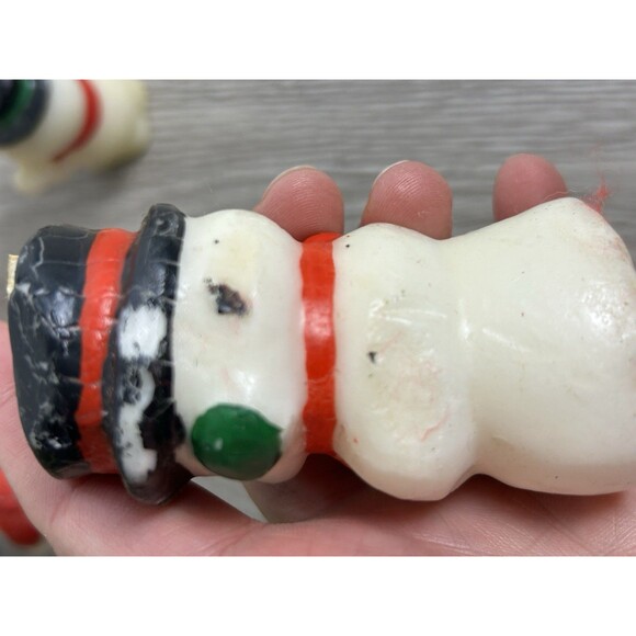 Vintage Russ Christmas Candle Figurines Santa Snowman Lot Of 6 Unused READ - Picture 7 of 15